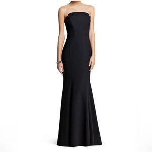 Jill Stuart Black Strapless Gown